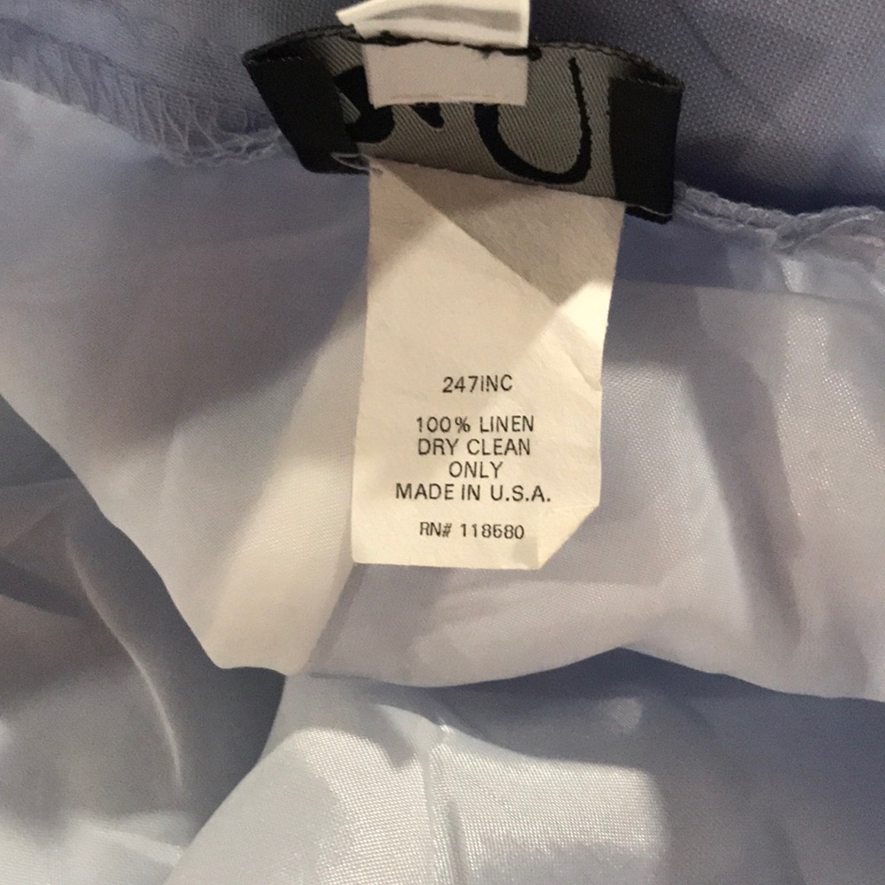 Powder Blue Linen pants - Picture 3 of 3